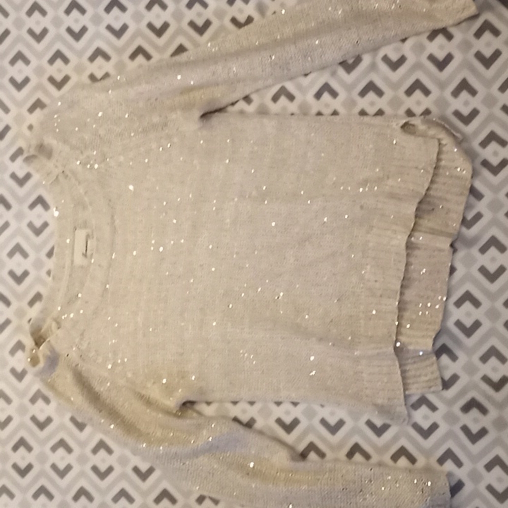 Long sleeve sparkly sweater